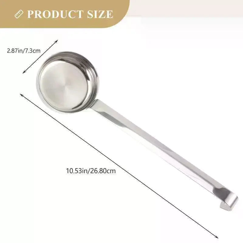 Stainless Steel Pizza Sauce Spoon Baking Scoop Soup Tomato Cups With Long Handle Kitchen Ladle For Serving Spread Cream Tool Qme