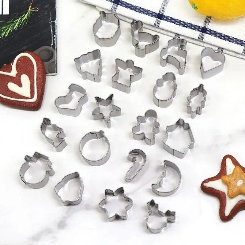 Cookie Cutters Kids 20X Small Cutter Christmas Heavy Duty Molds 3D Qme