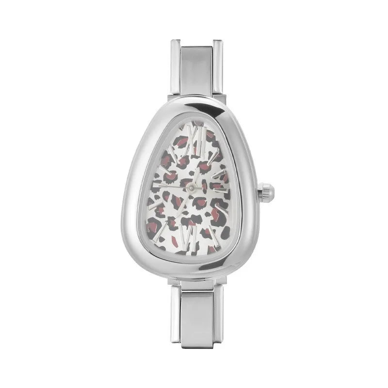 Wholesale Fashion Women's Mens Stainless Steel Round Hexagon Flower Shape High Quality Watch Bracelet For Friend DIY Watch Gifts Qme Style 23