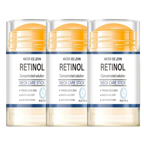 Turmeric & Retinol Neck Care Stick - Moisturizing, Firming & Smoothing for Neck Skin Qme Blue 45g