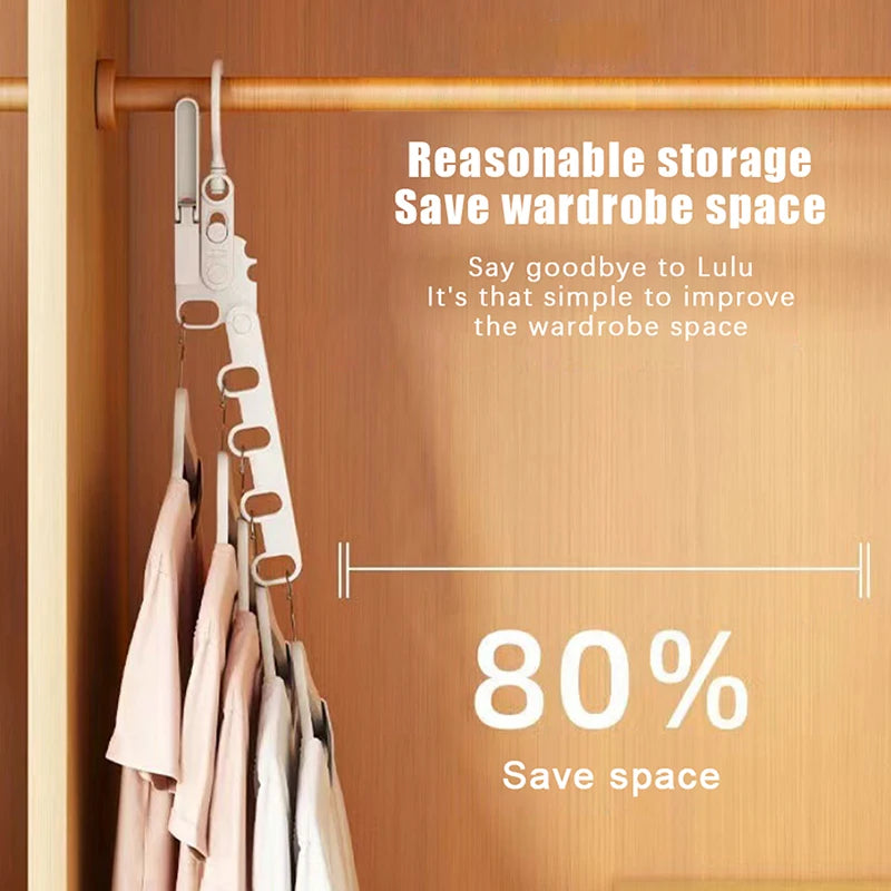 Rack 5 Holes Hotel Camping Portable Foldable Travel Hanger Folding Qme