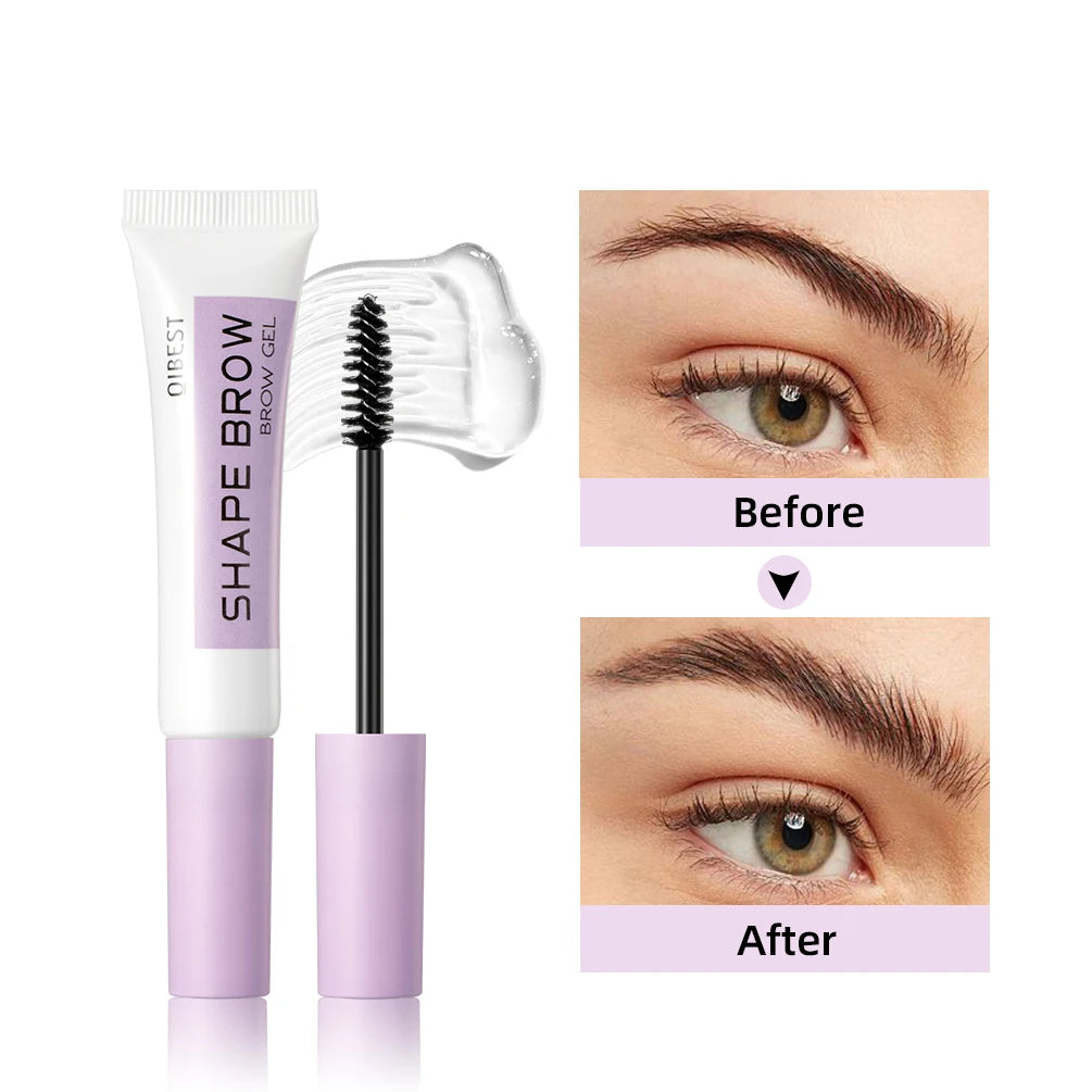 QIBEST Eyebrow Shaping Gel Quick-Drying Long-Lasting Eyebrow Styling Cream Colorless Pomade Soap Brow Sculpt Gel For Eyebrow Qme Eyebrow Gel