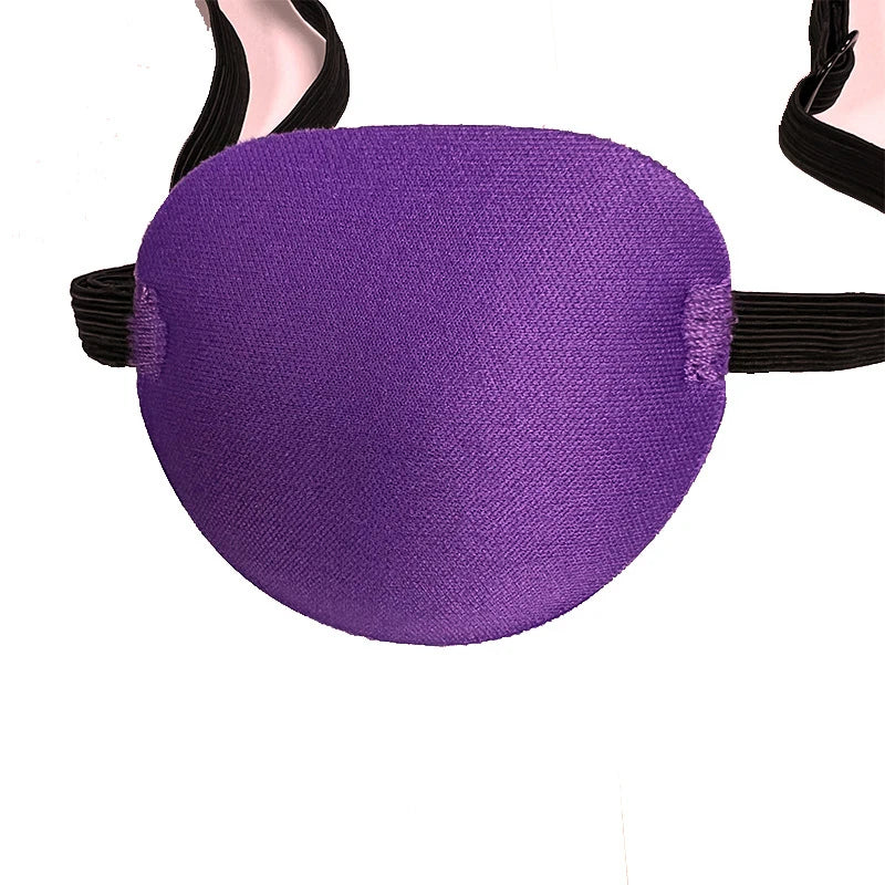 Pirate Eye Patch Unisex Black Single Eyepatch One Washable Adjustable Qme Purple