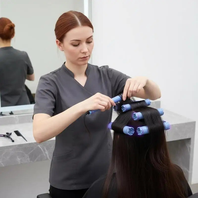 Digital Temperature-controlled Hair Rods 24 V Electric Curling Tools Qme
