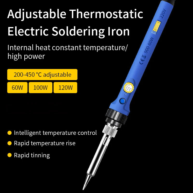 Soldering Iron Adjustable Temperature Electric Solder Rework Station Qme
