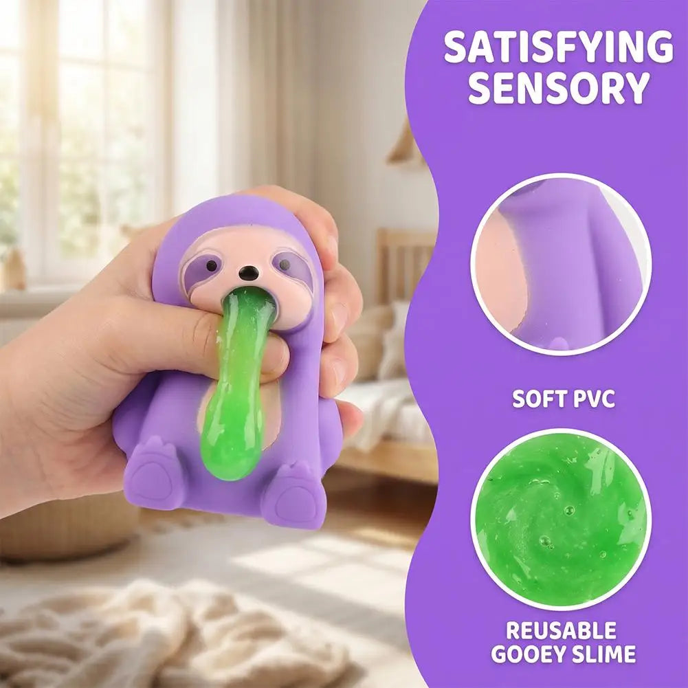 Animal Slime Squeeze Toy Puking Sucking Stress Relief Reusable Qme