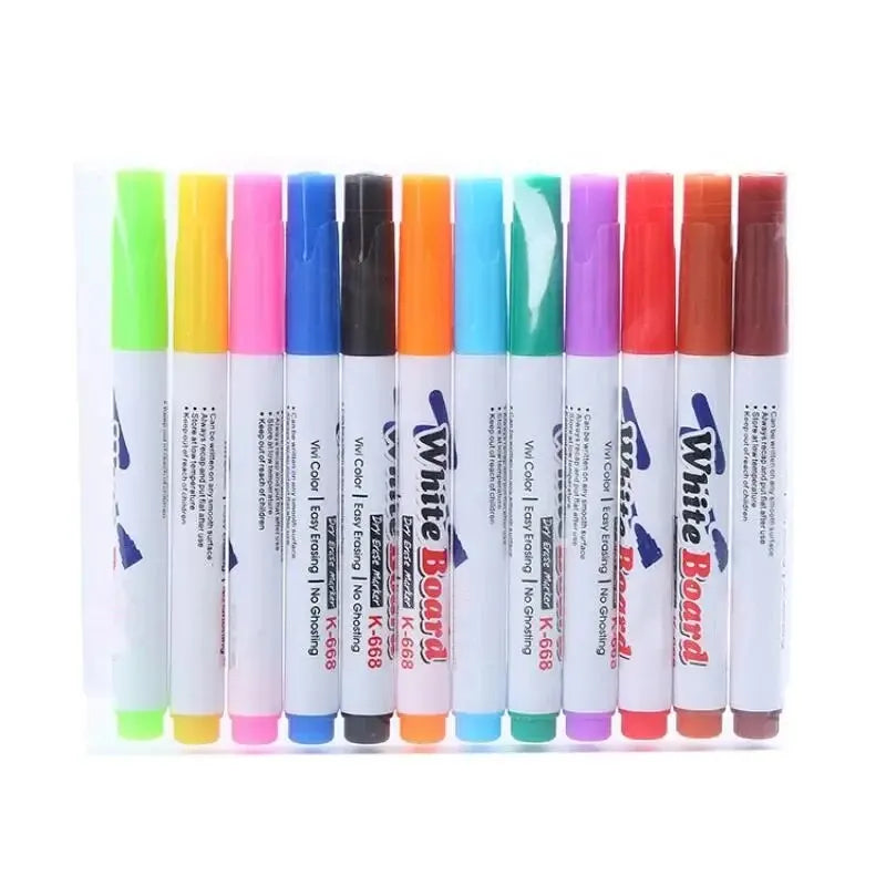 New Marker Set Watercolor Pen Refill Marker Art Supplies School Washable Christmas Gift 12 Color Refill With Spoon Qme 12 color