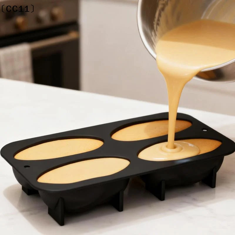 4-Cell Pistachios Design Silicone Mold Mousse Chocolate Cake Mould Qme