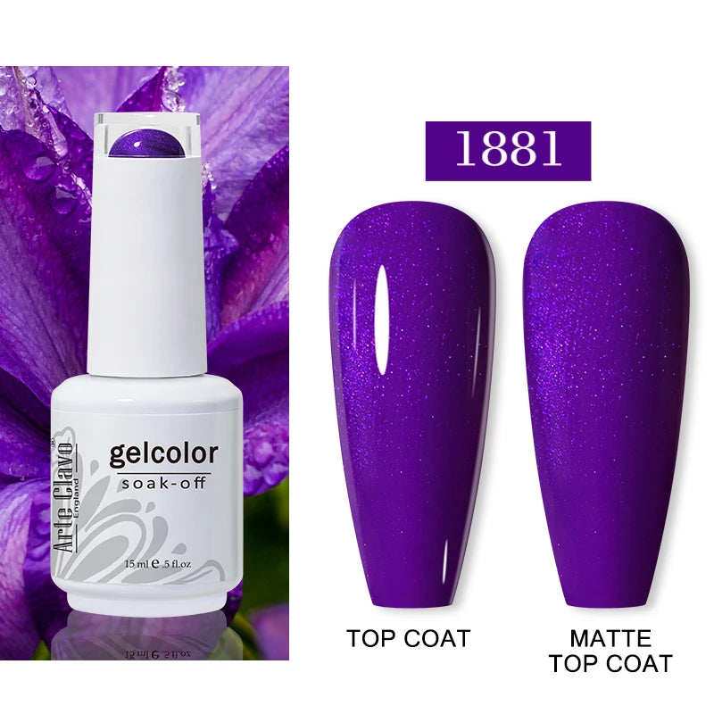 Arte Clavo Autumn Nail Gel Polish Caramel Winter Soak Off UV LED Art