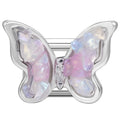 Zircon Bow Knot Blue Flowers Pink Heart Purple Butterfly Italian Charm Links Fit 9mm Bracelet Stainless Steel DIY Making Gifts Qme Style 31