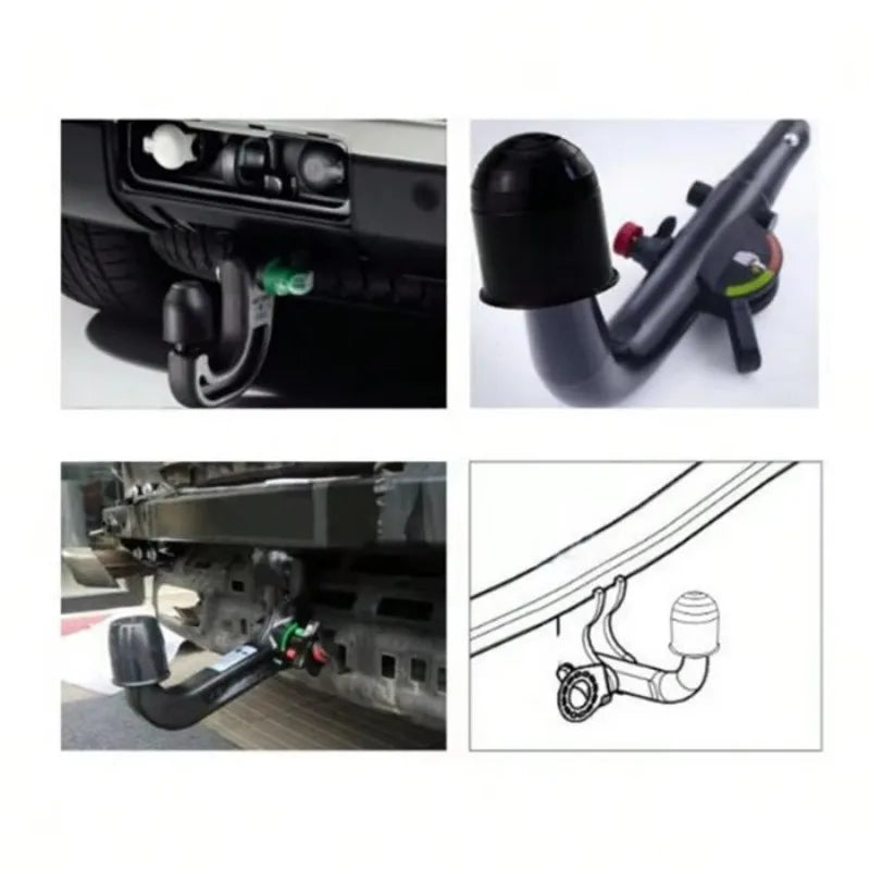 Brand New 50MM Tow Bar Ball Cover Cap Trailer Ball Cover Tow Bar Cap Universal Hitch Trailer Towball Protect Car Accessories Qme