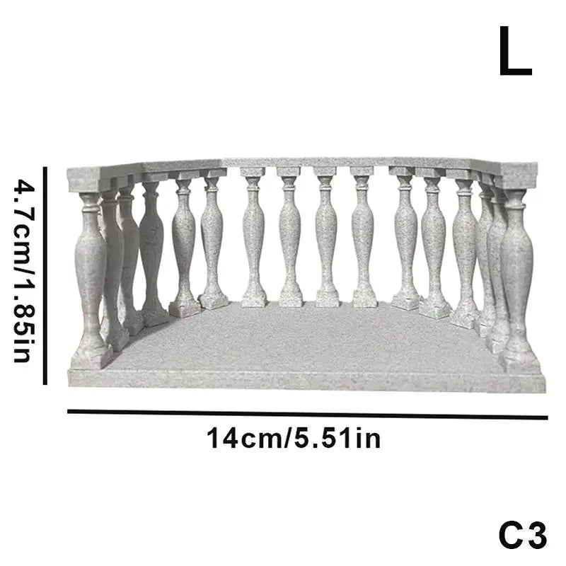 Collectors Miniature Scenes DIY Dollhouse Accessories Balcony Railing Qme C3