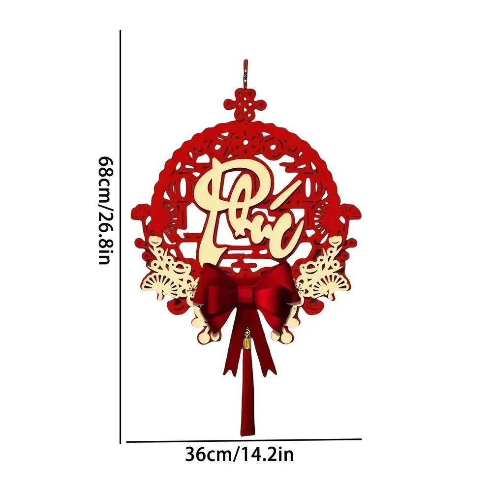 Vietnamese Year Ornaments 2026 Wall Couplets Decorations Festival Qme B
