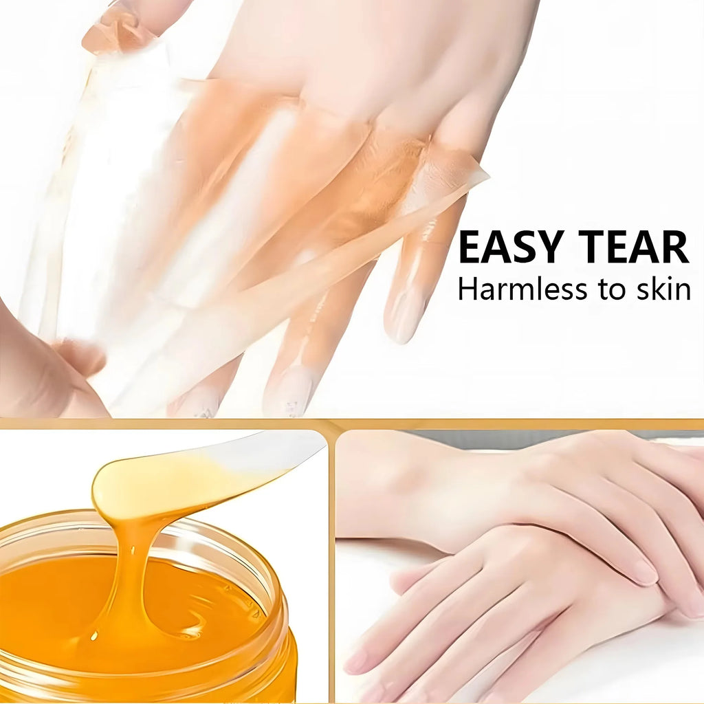 Vitamin C Turmeric Hand Wax Mask For Hands And Feet Smoothing Skin Gently Cleansing Hand Mask Illuminating Hand Skin Product Qme