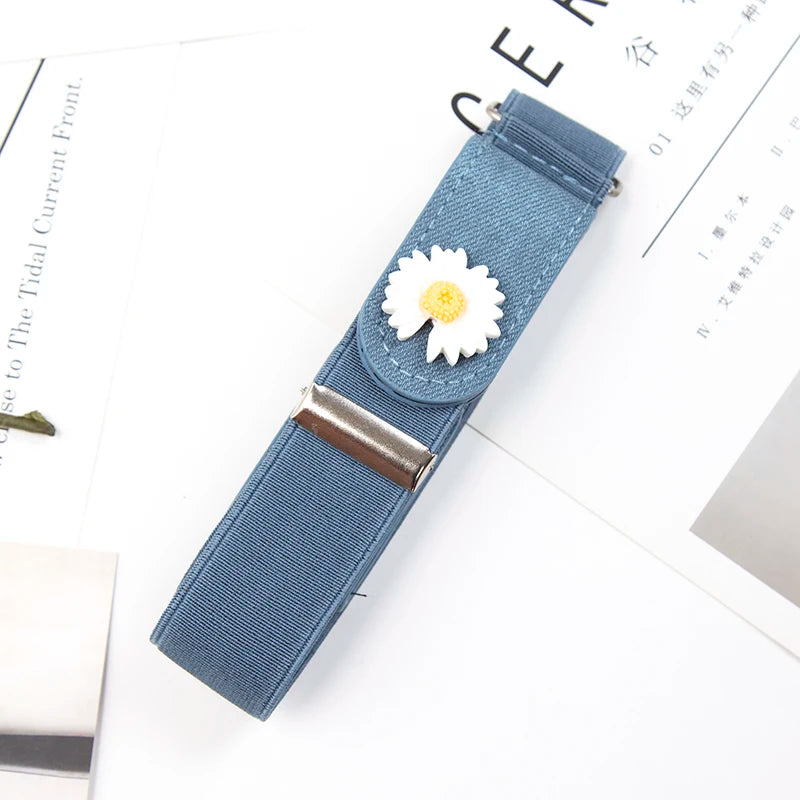 Buckle-free Elastic Invisible Belt Jeans Leather Lazy Without Buckle Qme B2 length 60-100cm China Mainland