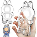 Protective Case Labubu Clear PVC Portable Storage Box Keychain Qme 1PC Standing