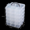 Transparent Minimalist Toy Storage Box Dustproof Moisture-proof Qme 5 layers