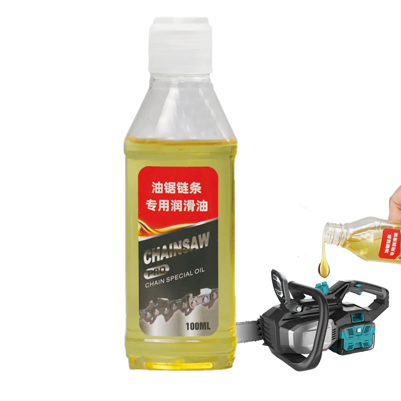 Chainsaw Oil Chainsaw Oil For Chain 100ml Synthetic Solvent Rustproof Deep Penetrating Lubricant For Hedge Trimmer Hydraulic Qme