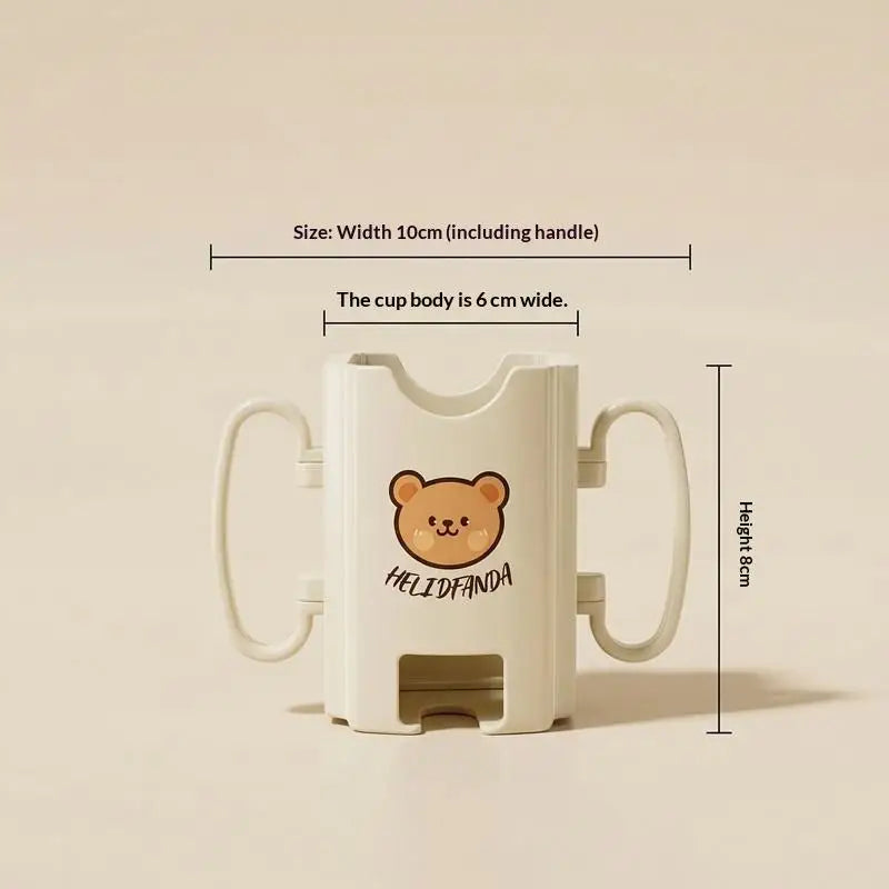 Anti-squeeze Cup Holder Adjustable Milk Juice Box Portable Drink Home Qme Beige