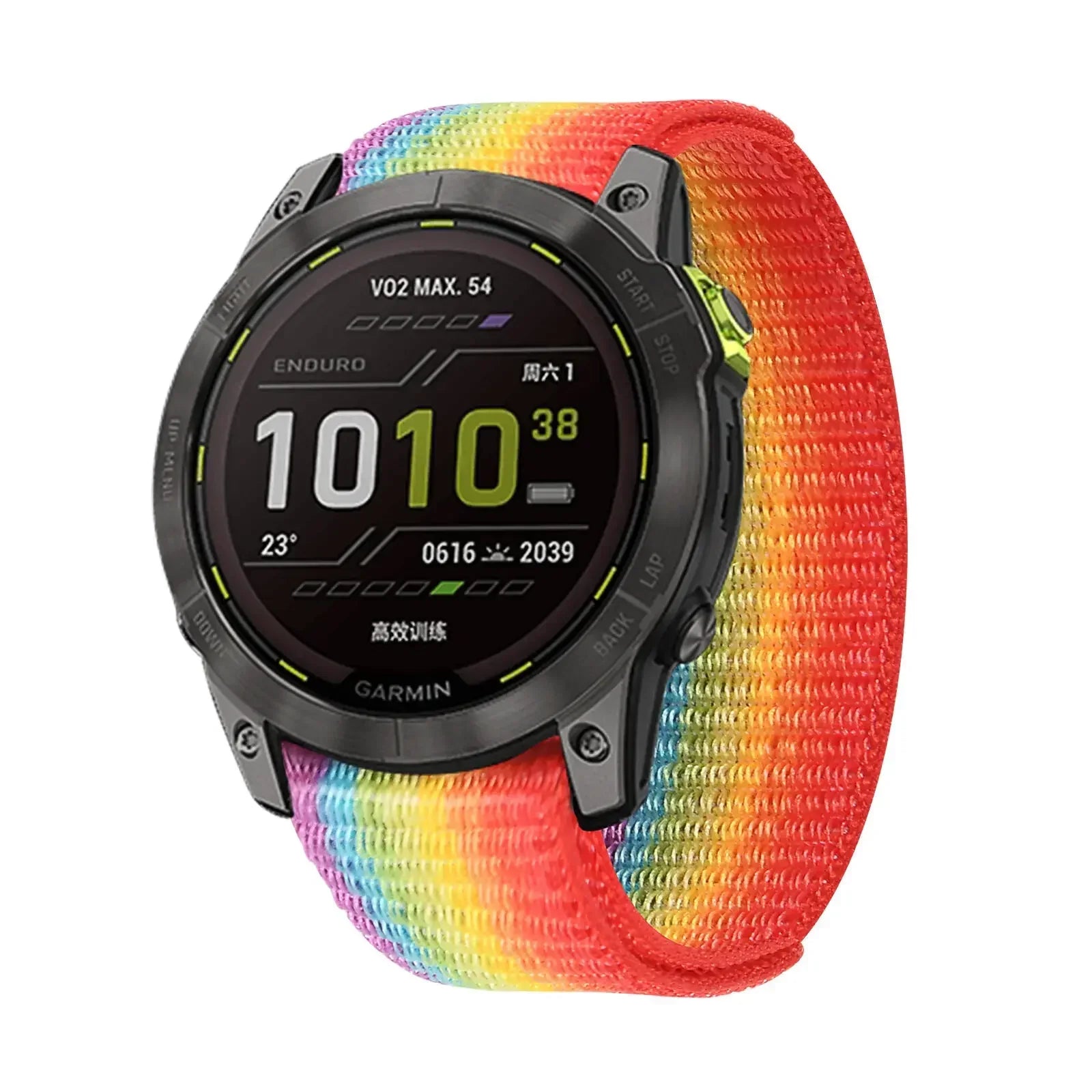 26 20 22mm Nylon Watch Band For Garmin Fenix 7X 6X Pro 7 7S 6 6S 5X 5 5S Plus/Venu 2 Plus Hook and Loop Quick Dry Strap Qme Rainbow 22mm