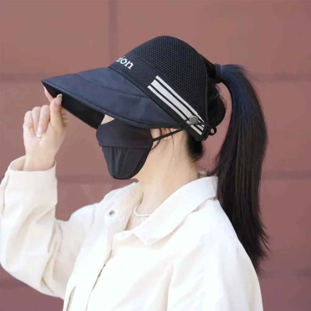 Breathable Women's Sun Hat Large Brim Hats Spring Summer Fisherman Qme