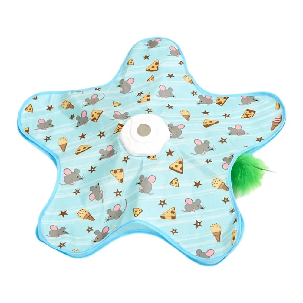 Interactive Cat Toys Automatic Turntable Pet Game Cover Moving Qme D