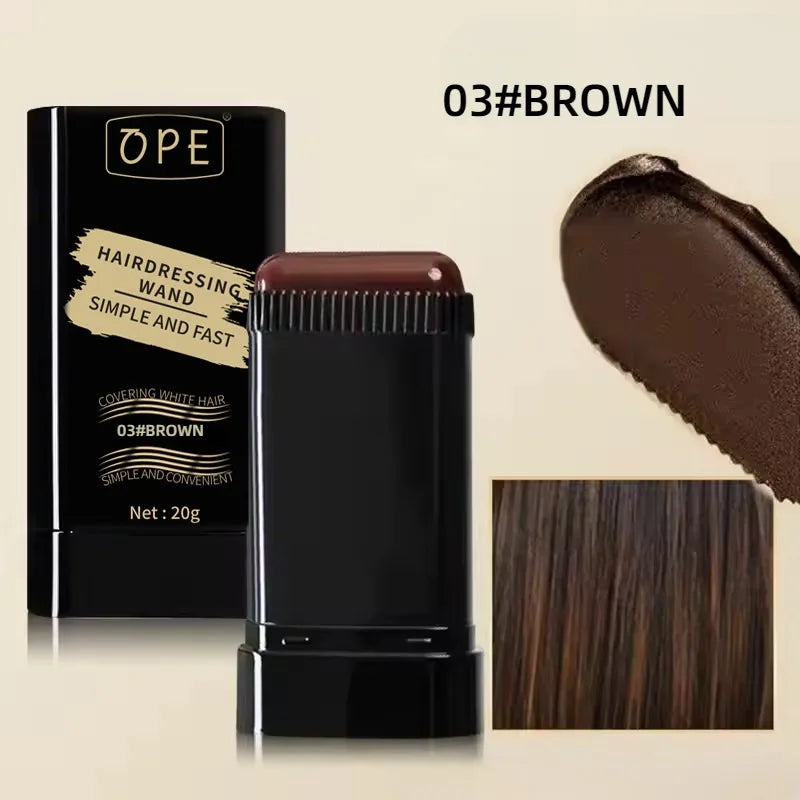 Three-color Hair Dye Stick Miracle Covering Gray Long-lasting Qme 03 BROWN