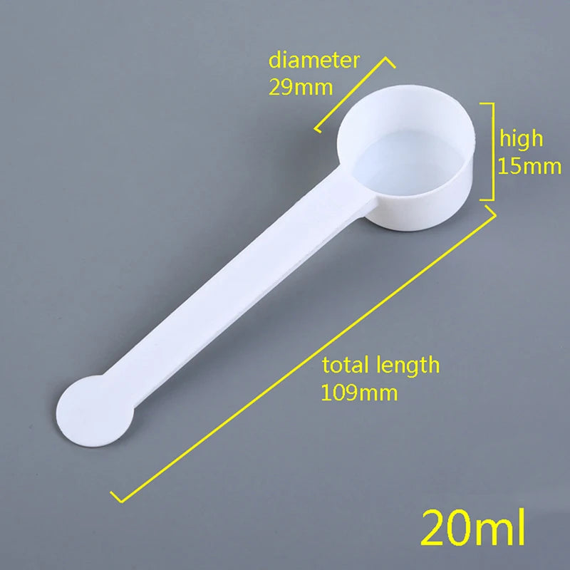 10Pcs 1g 3g 5g 10g Measuring Plastic Scoop Measuring Spoons Milk Powder Spoons. Qme A4 10g