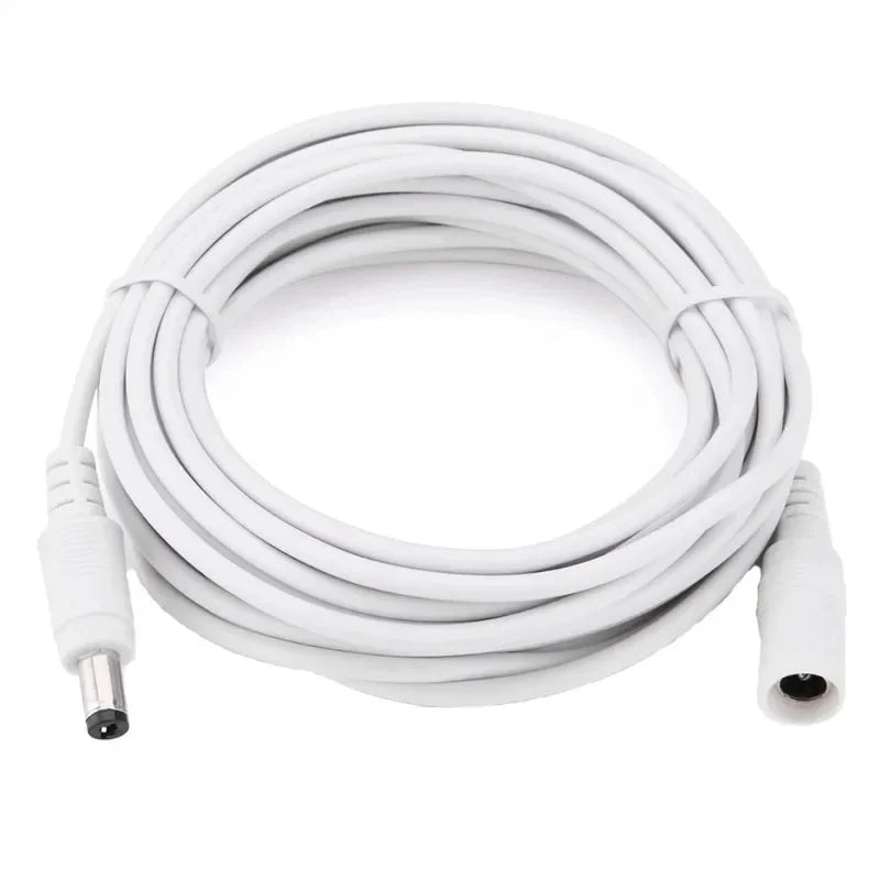 3pcs DC 12V Power Adapter Extension Cable 2M DC Male Female Connector Power Extend Cord For CCTV Security Camera Qme 2M