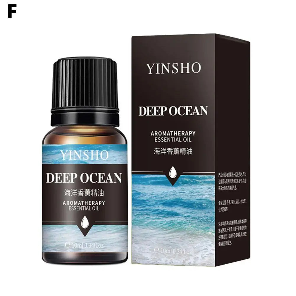 16 Flavors 10ml Essential Oils For Aroma Diffuser AirHumidifier Home Water-soluble Lavender Rose Eucalyptus White Peach Oolong Qme ocean