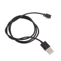 80cm USB Universal Magnetic Charger 2-pin Spacing 2.84mm For Smart Wristband Watch For Miband 6 Bracelet Smartwatch Accessories Qme black