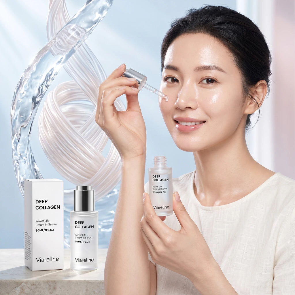 Viareline Lift Serum Cream Anti Wrinkles Fades Fine Lines Improve Sagging Brighten Skin Elasticity Boost Moisturizing Face Serum Qme
