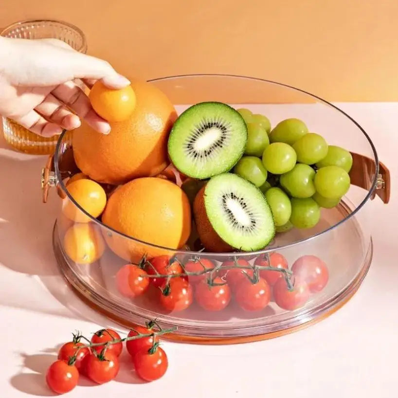 Portable Transparent Dried Fruit Box Lid Household Light Luxury Qme