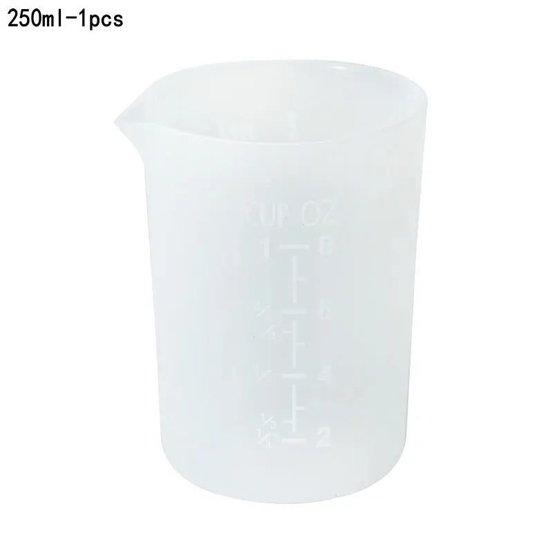 Epoxy Resin Tools Silicone Pad Measuring Cups Beaker Disposable Stirring Stick Rods Spoons Gloves For Jewelry Making Accessories Qme 2