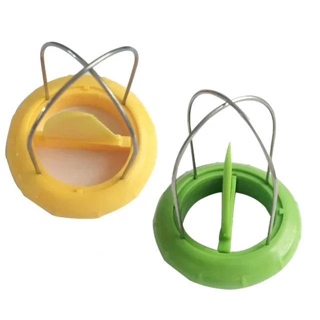 Creative Stainless Steel Kiwi Peeler Fast Fruit Peel Splitting Tool Qme Yellow And Green