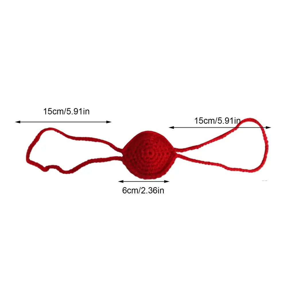 Comfort Nose Cover Comfortable Wool Nose Guard Funny Nose Decor Winter Outdoor Nose Protector for Cycling Running Camping Hiking Qme Red