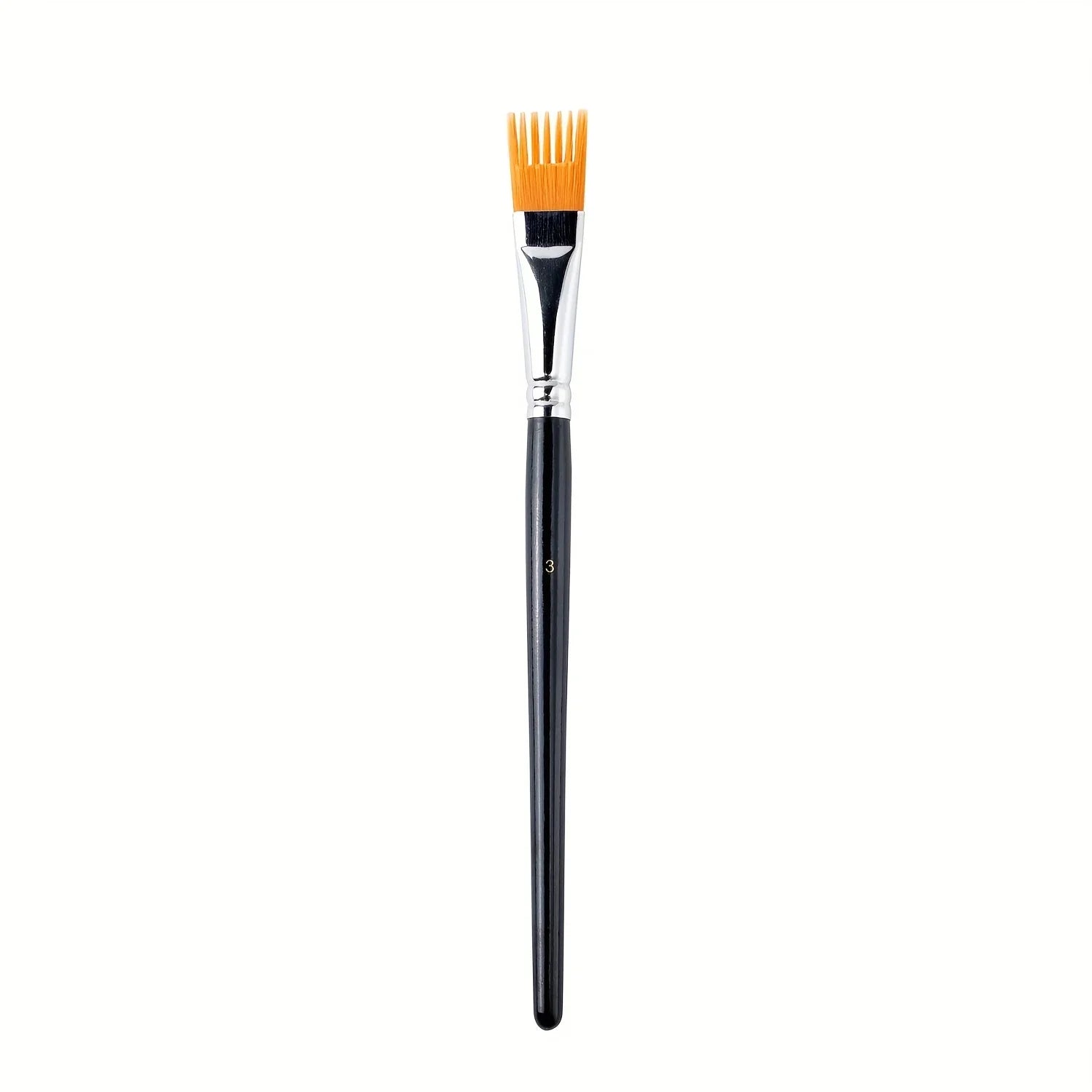 Nylon Bristle Watercolor Brushes - Available in Multiple Sizes for Artists' Variety of Painting Techniques, Painting Accessories Qme Size 3