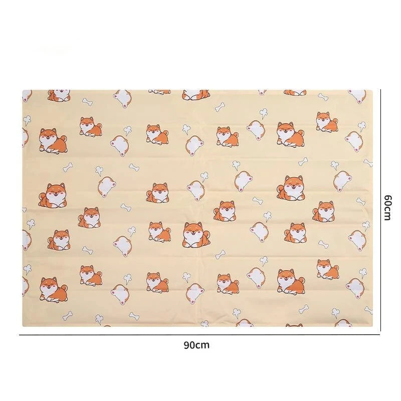 Reusable Pet Cooling Mat Waterproof Gel Pad Dogs Cats Summer Non Qme A13