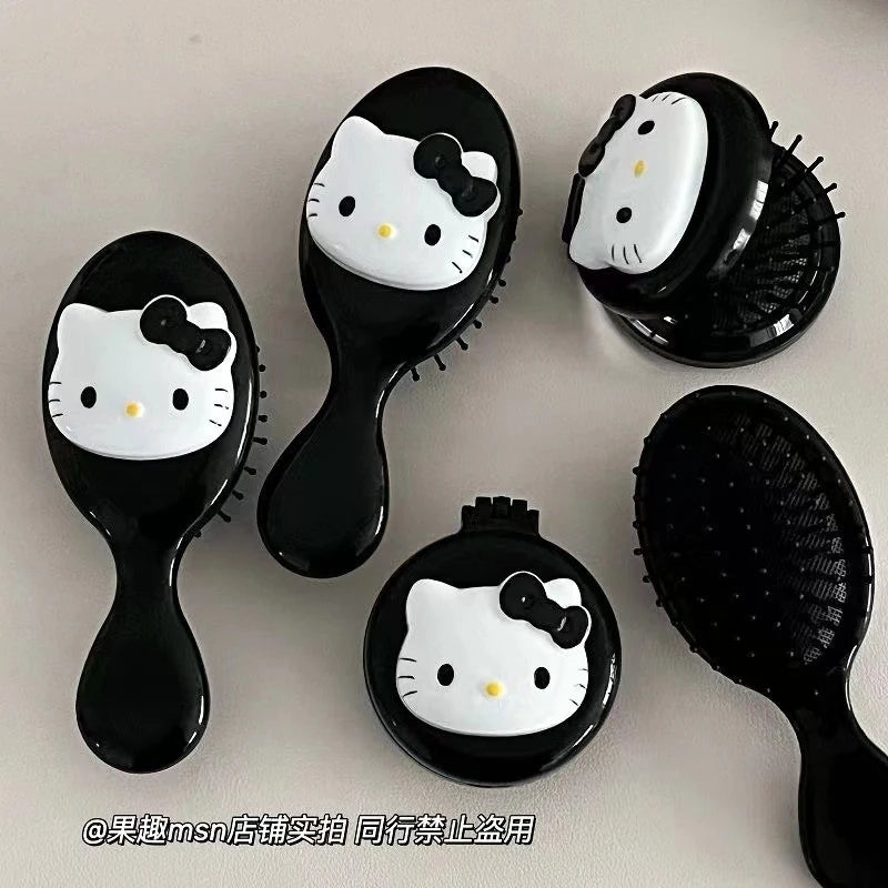 Hello Kitty Cute Cartoon Air-cushion Comb Portable Folding Hair Qme