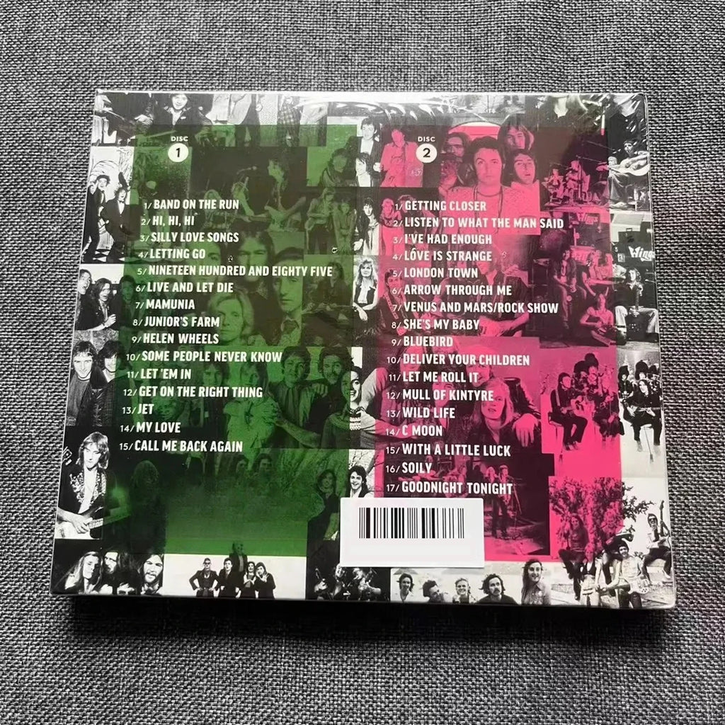 Rock Style Compilation CD Vintage Black & White Collage Design Classic Pop Collectible Music Disc Qme