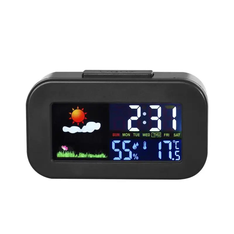 Temp Humidity Monitor Backlit Kids Teens Bedroom Dorm Desk Qme
