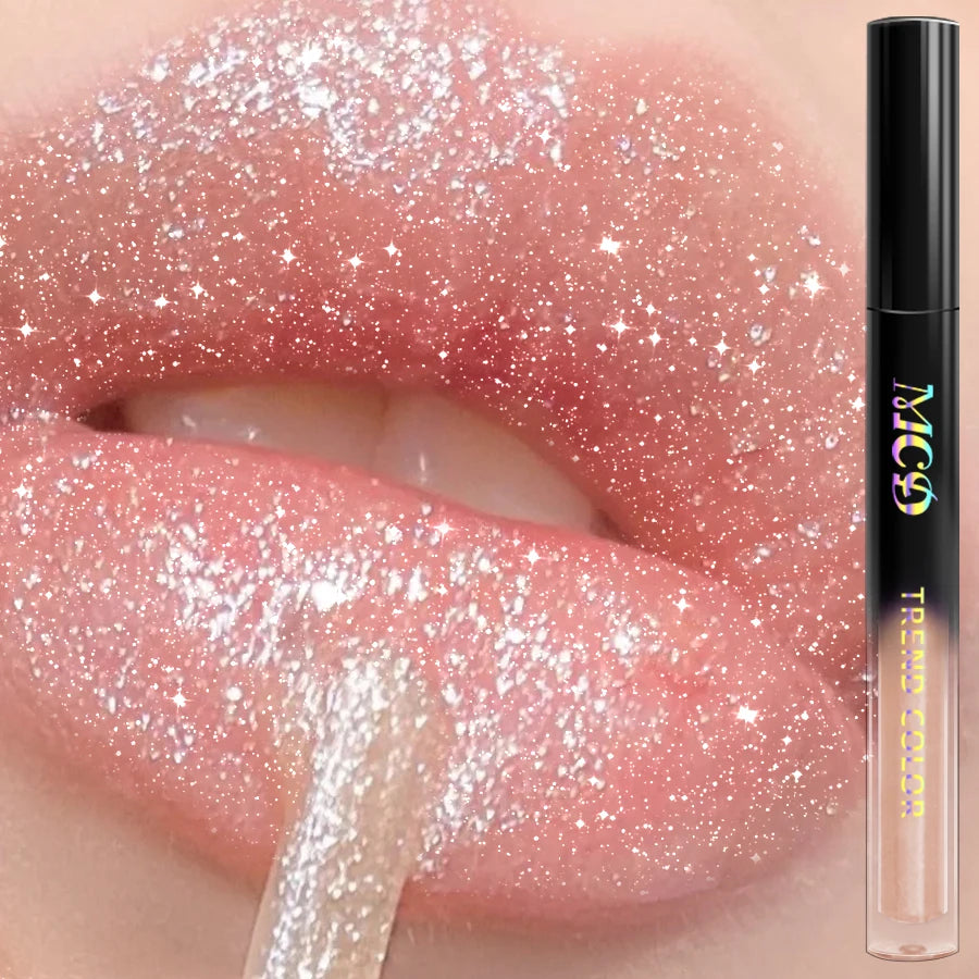 15 Glitter Lip Glaze Long Lasting Waterproof Liquid Lipstick Dewy Qme