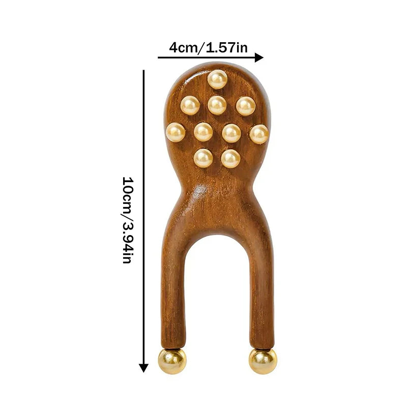 Wooden Nose Gua Sha Massage Tool Relaxation Spot Meridians Acupoint Qme