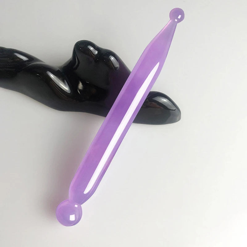 Facial Massage Acupuncture Point Pen Chinese Medicine Gua Sha Beauty Qme Purple