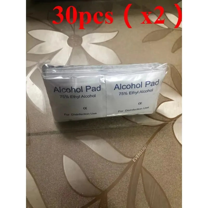 Disposable disinfection car interior cleaning wound treatment essential for home, 75% alcohol disinfection cotton paper Qme 60pcs