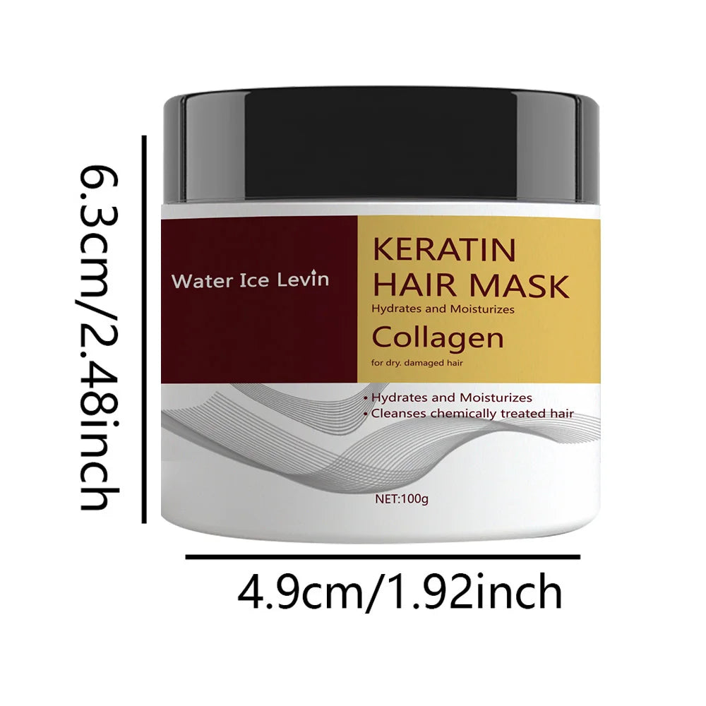Miracle Hair Mask, Containing Collagen and Keratin - Deep Hair Care with Coconut Oil - Intense Moisturizing and Hydrating - Repairs Fine, Thin, Fragile, Dry, and Damaged Hair Qme