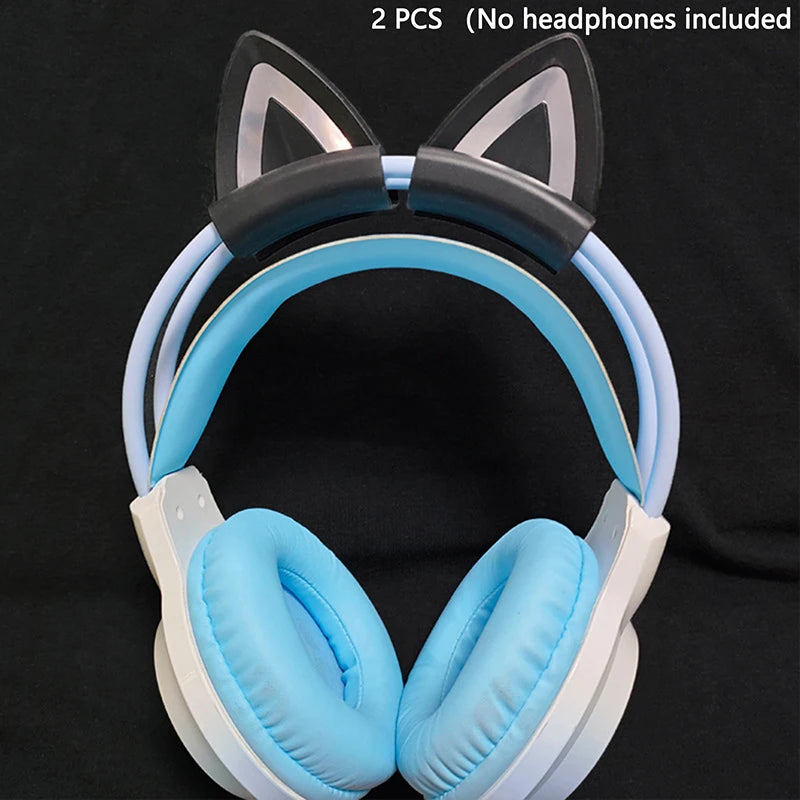 Cat Ear Earphone Gaming Headsets Attachment Stereo Headset Decoration Qme A2