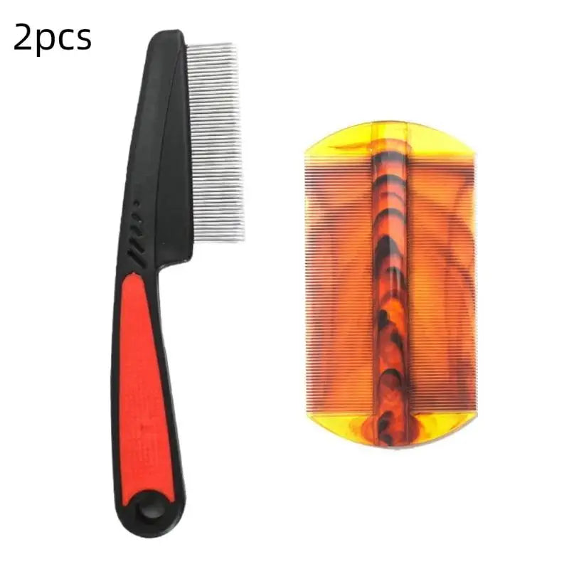 1 Ultra Fine Nit Comb Gentle Scalp-friendly Lice Remover Dandruff Qme 2pcs