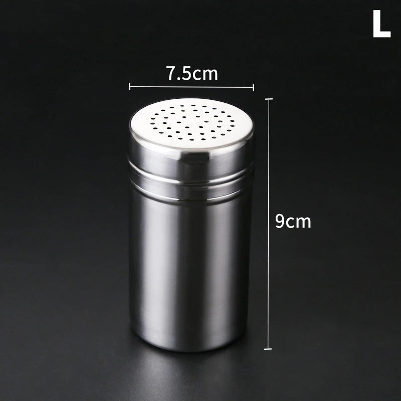 Multipurpose Stainless Steel Seasoning Jar Salt Sugar Bottle Kitchen Qme large