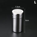 Multipurpose Stainless Steel Seasoning Jar Salt Sugar Bottle Kitchen Qme large